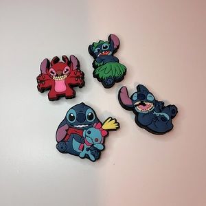 4 Stitch croc charms